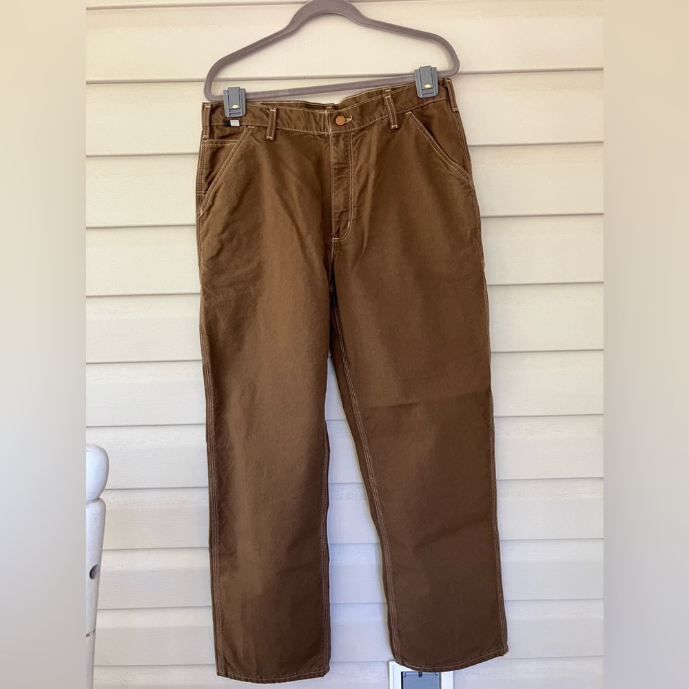 Carhartt flame resistant rugged canvas utility workwear pants NFPA 2112 36 x 32